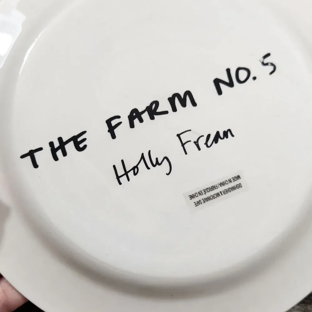 Anthropologie Holly Frean The Farm Cow Plate #5 8.5 Farmhouse Country Folk Art